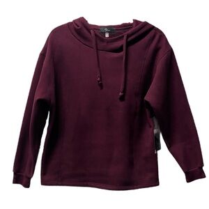 NWT Maroon Women’s Hoodie By LJ Femme Size  Petite Small